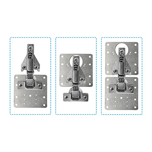 image for zhuohai 4 PCS Hinge Repair Plate,Stainless Steel Fix The Hinge Side Pl