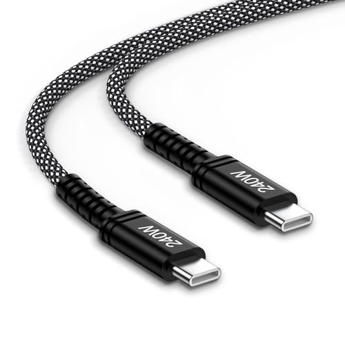 240W USB C充電器 高速充電ケーブル、3フィート USB C - USB C カープレイコード 高速充電Android携帯電話 iPhone 17 Pro Max 17 Air 16E 16 Pro Max 16 Plus 15、Samsung Galaxy S25 S24 S23 Z Flip 7 6 5 A17用