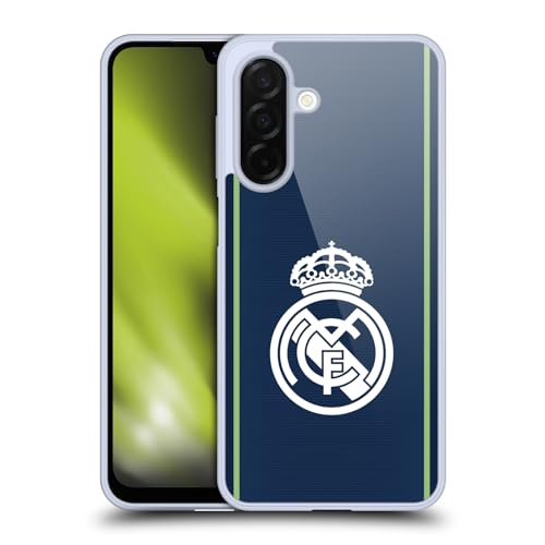 Head Case Designs Officially Licensed Real Madrid CF Dark Blue Badge Gel Case [Military Grade Protection] Compatible with Samsung Galaxy A26 5G