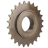CHICIRIS 24T Fahrrad-Freilauf, Bewegliches Schwungrad mit Sanfter Rotation, Sanfter Klang für Single-Speed-BMX-Fahrrad-Faltrad
