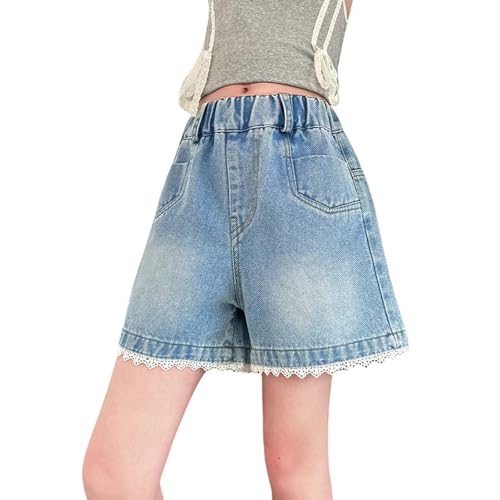 Pantalones cortos vaqueros para niñas de estilo casual ideales para jugar en verano