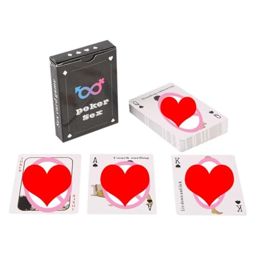 Valentinstag Kartenspiele für Paare, Erwachsene Paare Pokerspiel für aufregende Herausforderungen Position Datum Nächte und