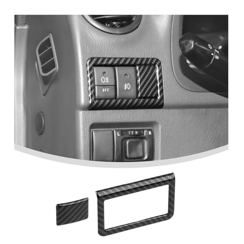 ANTC スズキ 新型ジムニー JB23W JB43W 2007-2017適用 ジムニー灰皿トリム 【ABS素材 / 3M接着剤の取り付け/ Jimny内装/簡単インストール/1点セット】