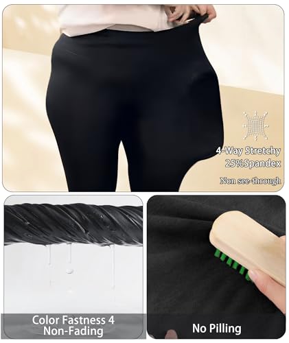 LALAGEN Plus Size Leggings for Women with Pockets-High Waisted 7/8 Leggings Tummy Control Workout Gym Yoga Pants2