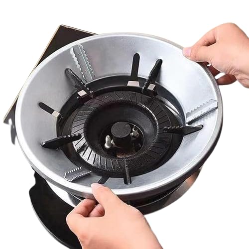 D-Search Gas Saver Burner Stand Made With Aluminium | Gas Saver Jali | Home Gas Stove Fire & Windproof Energy Saving Stand For Kitchen-image-14