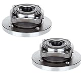 ECCPP Pair of 2 New Complete Front Wheel Hub Bearing Assembly 4 Lugs w/ABS for 2002-2009 Mini Cooper Compatible with 513226