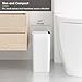 EKO Brio 10L/2.6 Gallon Motion Sensor Trash Can, Automatic Touchless Bathroom Garbage Bin, Waterproof Smart Trash Can for Kitchen, Bedroom, and Office, White