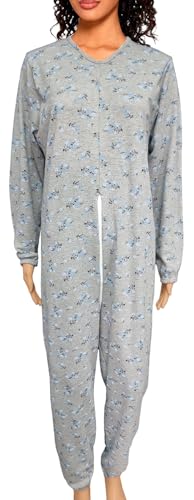 Grenouillère personnes âgées en coton haut de gamme pyjama chaud fabriqué en Italie