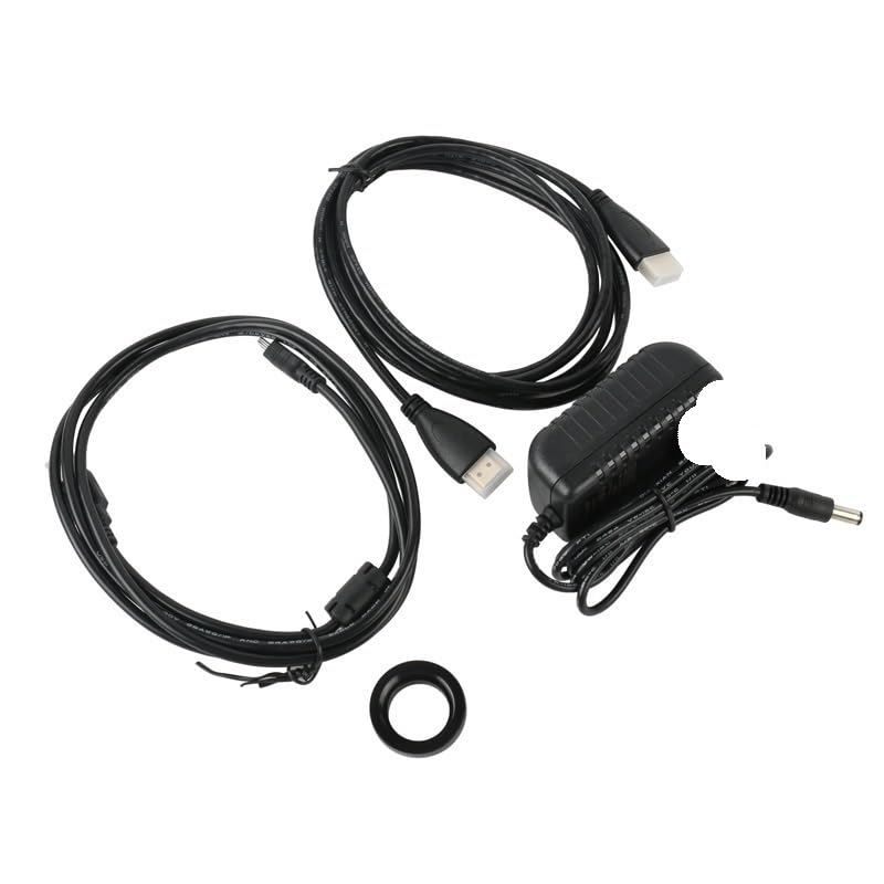Caméra de microscope vidéo industrielle 1080p et kit de lames avec objectif 180x