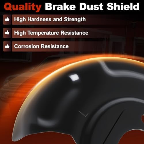 HEROFFIX Rear Left Right Brake Dust Shield for Hyundai Elantra 11-16 for Hyundai Elantra Coupe GT for Kia Forte Koup Forte5 Disc Brake Backing Plate Splash Cover 583903X000/583903X100 — view 3