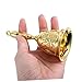 CONGARTENO Retro Copper Alloy Hand Bell with Antislip Handle Loud Manual Ringing for Restaurant Service Classroom Management and Decorative Use Vintage Engraved Metal Call Bell