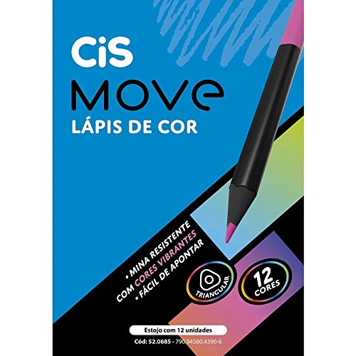 CIS Lápis de cor Move 12 cores
