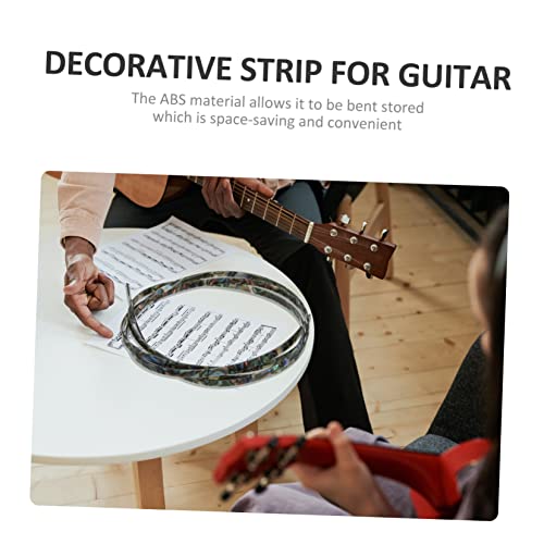 Supvox Guitar Trim Jewelry Accessories Guitar Purfling Inlay Strips Classical Guitar Purfling Strip Guitar Bindings Purfling Strips Simple Guitar Strips Decorative Strip For Guitar #TOP1