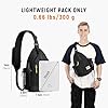 SKYSPER Sling Bag Anti-Theft Crossbody Bag RFID Travel Cross Body Shoulder Sling Backpack(Black) #5