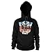 Transformers Officially Licensed Distressed Autobot Shield Big & Tall Hoodie (Black) 3X-Large