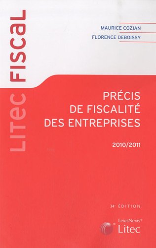 Télécharger Précis de fiscalité des entreprises 2010/2011 PDF Ebook En Ligne