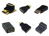AFUNTA Hdmi Cable Adapters Kit (6 Adapters)