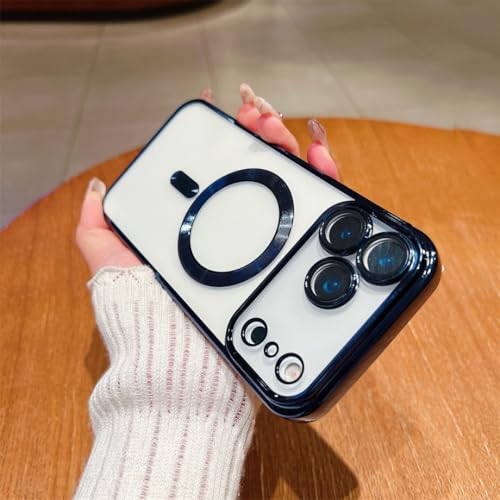 Coque iPhone 14 Pro antichoc et transparente de couleur bleu marine