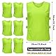 Fodlon Fussball Leibchen Kinder, 6 Stück Trainingsleibchen Basketball, Fußball Trainingsweste, Atmungsaktives Netz, Training Leibchen Kinder Set(Grün)
