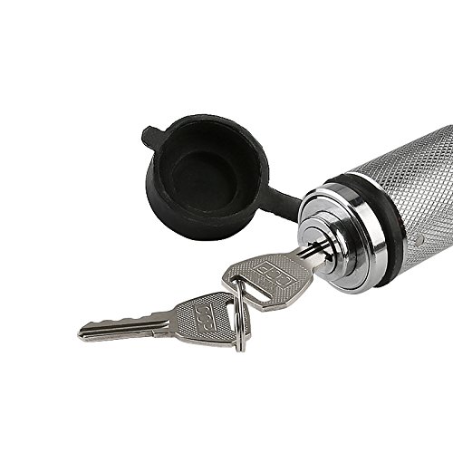 LIBERRWAY Hitch Pin Lock Hitch Lock 5/8" Trailer Lock Trailer Hitch Pins Lock Receiver Lock with Silicone Protective Cap - Thumbnail 5