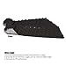 Abahub 3 Piece EVA Surfboard Deck Traction Pads with Kicker for Stomp Skimboards, Surf Boards, Funboard, Fish Board, Black