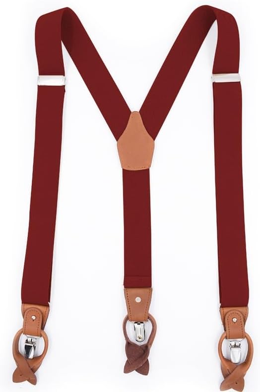 Highly Stretchy Suspenders for Formal Suits Versatile Men's Casual