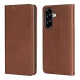 【Hamany】 galaxy A57 5g ケース 手帳型 ギャラクシーA57 ケース カード収納 財布型 耐衝撃 耐久性 耐摩擦 SC-54G スマホケース SM-A576Z マグネット式 galaxy a57 ケース レザー 携帯カバー -ヴィンテージ ダークブラウン