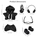 Penitue Doll Clothes Set for 17cm/6.7in, Fashion Style Hoodie Outfit with Pants Glasses Headphones & Shoes Toy Costume Clothing Accessories for Display & Dress (Black, No Doll Included)