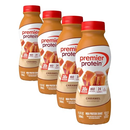 Image of Premier Protein 30g Protein Shake, Caramel, 11.5 fl oz (Pack of 4)