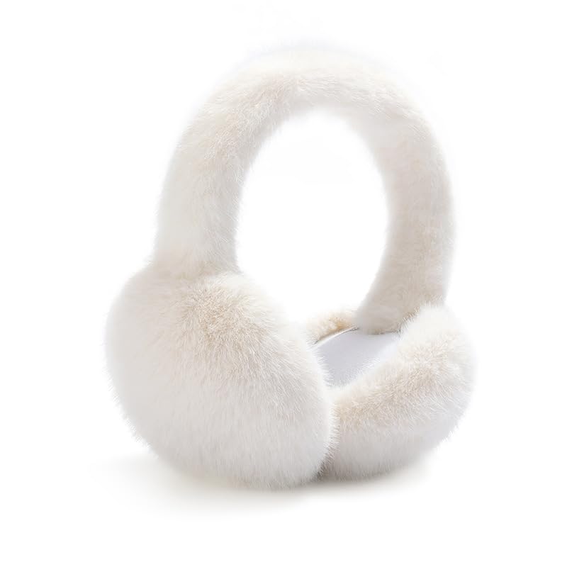 Bcenoilua Orejeras para Mujer Invierno Cálido Orejeras de Esponjosas Peluche Plegables Prueba de Viento A Prueba de Frío Anticongelante Orejeras Térmicas Suave Felpa Outdoor Earmuffs para Unisex