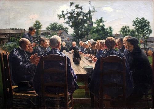 Cuadro para decoraciones del hogar: obra clásica de Léon Frédéric en lienzo 60x90cm