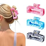 Yeomju 3 Stück Haarklammern für Damen, Rutschfeste Mittelgroße Haarklammern für Dünnes Haar,...