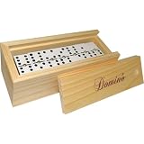 ROCKING GIFTS Dominospiel, professioneller Wettbewerb, 18 x 6,9 x 6,8 cm, Familienspiel, Holz, Teile