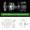 YOSE POWER Ebike Kit de Conversion 27.5" Moteur arrière de vélo électrique 36V350W pour Roue Libre avec contrôleur intégré 36V 13Ah #3