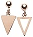 Produktbild Happiness Boutique Damen Asymmetrische Ohrringe in Rosegold | Dreieck Ohrringe im Zarten Design Geometrischer Schmuck