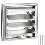 QWORK® Rejilla de ventilación 150 mm, 304 acero inoxidable rejilla de con...