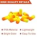 FUSIGO 60 Pieces Fishing Rig Floats Pompano Floats Foam Floats Snell Oval Foam Floats Walleye Rig Lure Making Accessories Surf Fishing Foam Floats Crawler Harness Orange Yellow
