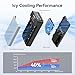 NVMe M.2 Duplicator Dual-Bay Offline Clone Tool-Free, 40Gbps NVMe SSD Enclosure with Cooling Fan ,NVMe M.2 SSD Enclosure for NVMe PCIe Size 2230/2242/2260/2280(up to 8TB)