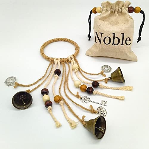 Witch Bells, Magic Home Protection, Handmade Witchy Décor for Door Knob, Attract Positive Energy Banish Negativity, Witchy Gifts for Women, Witchcraft Wicca Alter Supplies