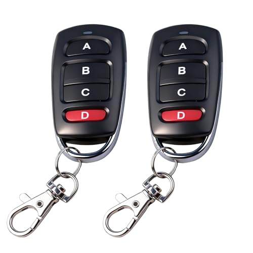 2 Pezzi Telecomando Cancello 433,92 MHz, Telecomando Universale per Cancelli