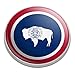 GRAPHICS & MORE Wyoming State Flag Golfing Premium Metal Golf Ball Marker