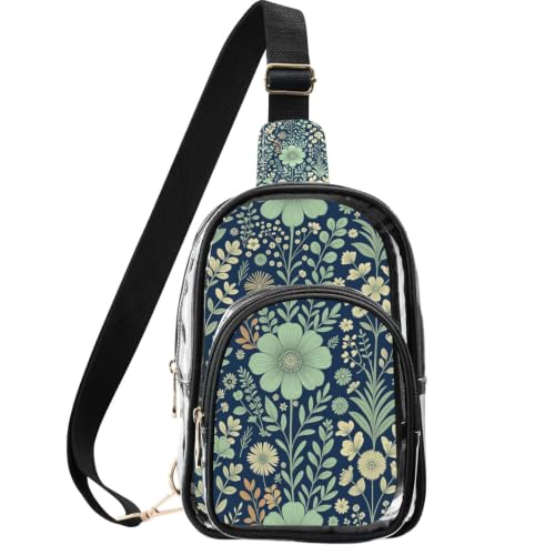 Bolso transparente para eventos linqin: diseño bohemio floral sin dolor de hombro