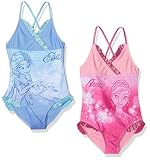  Disney Frozen Trikini, Multicolor (Blue & Pink Pervenche/Rosa), 6 años (Pack de 2 para Niñas