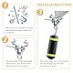 Adjustable Steel Beam Clamp - 2 Stück Verstellbare Stahlträger Befestigung mit Kranhaken und Trägerklemme für Schwere Lasten bis zu 204KG - Einstellbar von 65 mm bis 225 mm