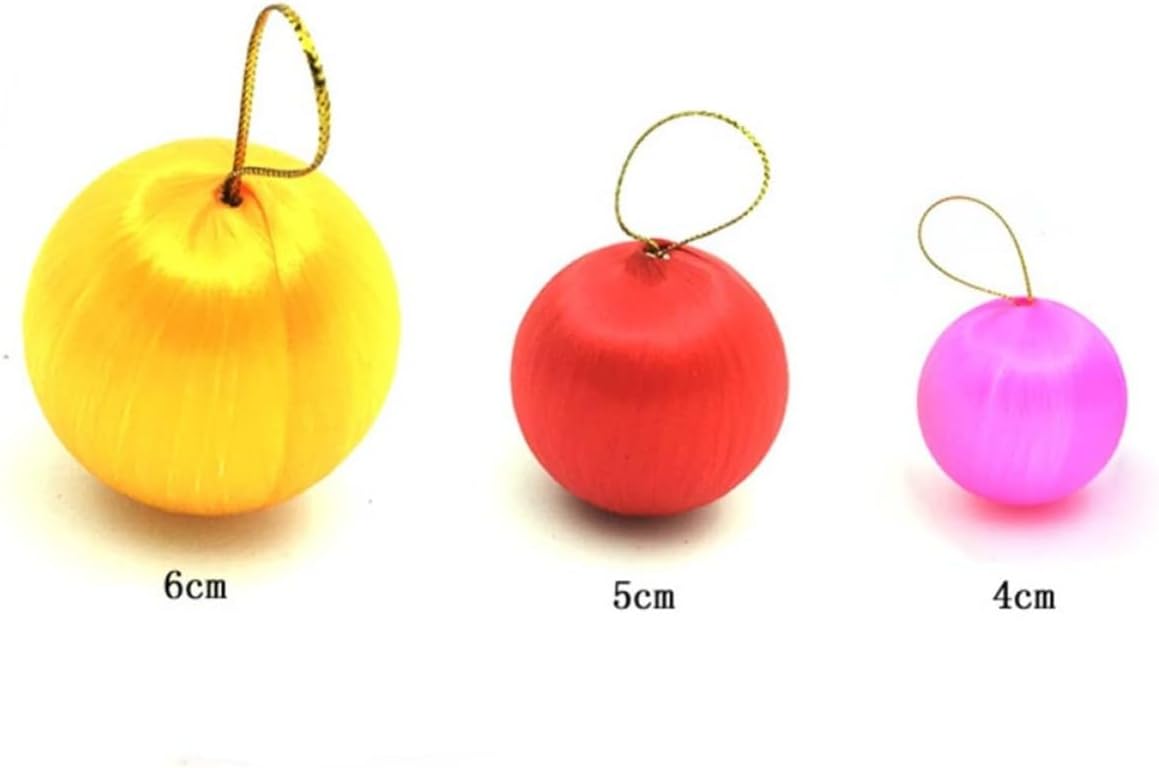 6pcs Christmas Pendant Ball Decor Xmas 6cm Foam for Home Office