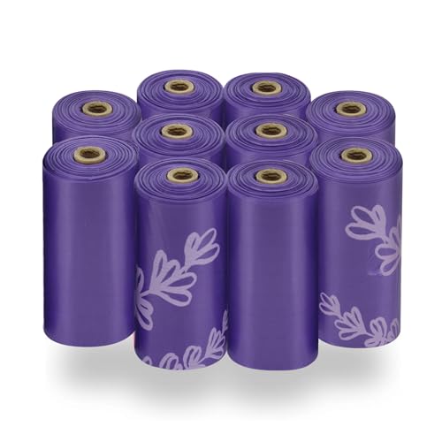 Image of Best Pet Supplies Dog Poop Bags (4 x 150 Bags) for Waste Refuse Cleanup, Doggy Roll Replacements for Outdoor Puppy Walking and Travel, Leak Proof and Tear Resistant, Thick Plastic - Assorted Colors