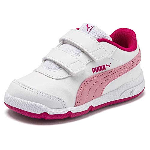 PUMA Stepfleex 2 SL VE V PS, Zapatillas, Unisex niños, Blanco (White Peony Bright Rose), 35 EU