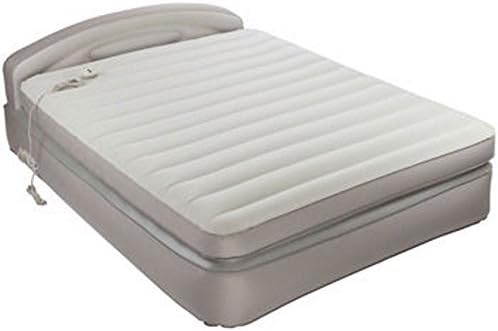 AeroBed Comfort Anywhere 18" Air Mattress with Headboard Design Powerful Built in Ac Pump for Convenient