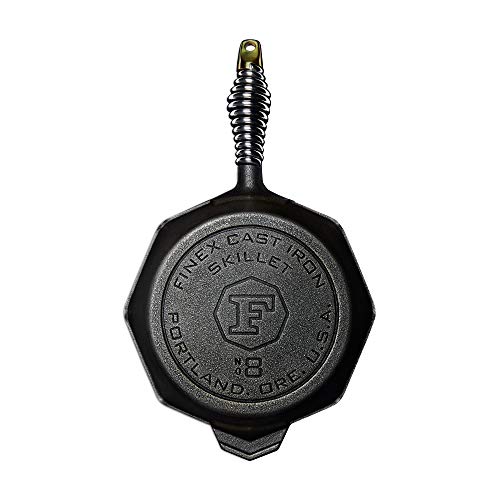 FINEX 8" Cast Iron Skillet, Modern Heirloom, Handcrafted in the USA, Pre-seasoned with Organic Flaxseed Oil - Thumbnail 3