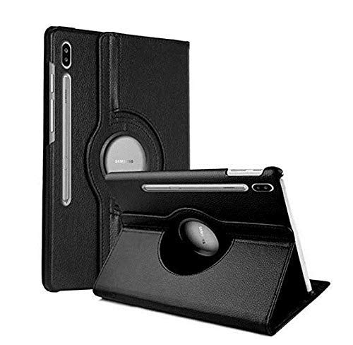 M Cart Rotate Flip Case Cover for Samsung Galaxy Tab S8 Plus / S7 Plus/ S7 FE 12.4 Inch SM-X800/X806/T970/T975/T976/T735 - Black